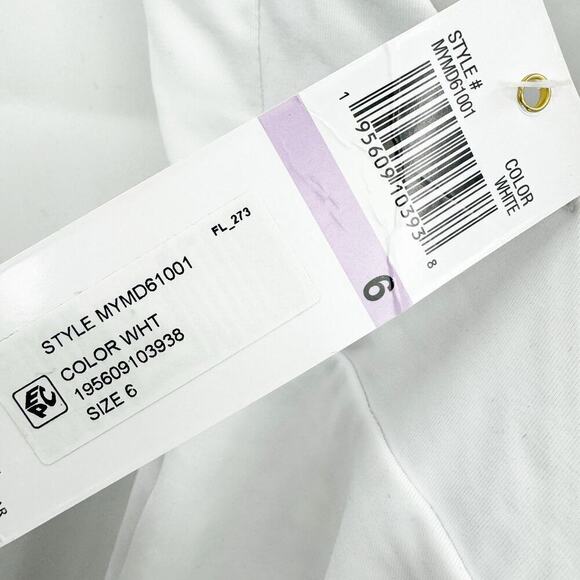 Anne Cole Solid Surplice Swimdress Sleeveless White Size 6 NWT - Picture 12 of 12